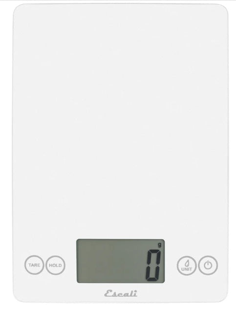 Escali Arti Digital Glass Kitchen Scale Frost White by Kitchen Niche