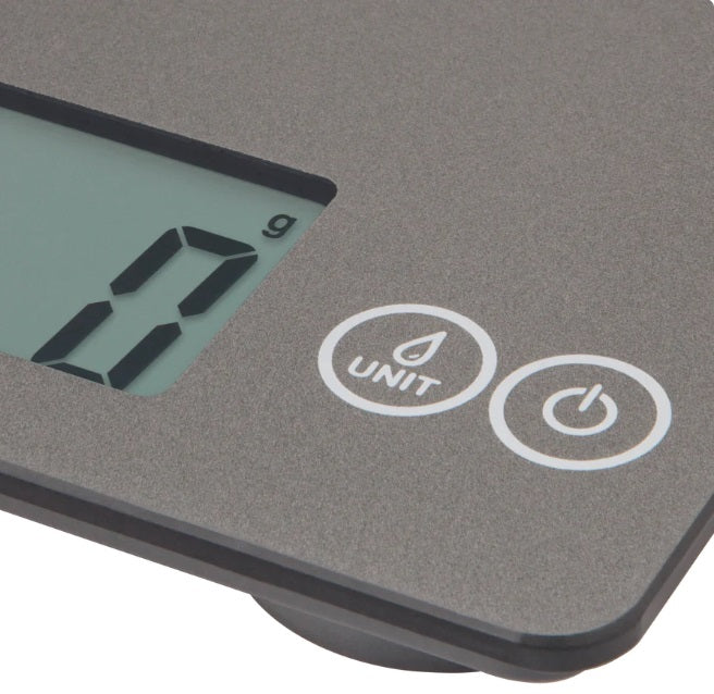 Escali Arti Digital Glass Kitchen Scale Gray Storm by Kitchen Niche