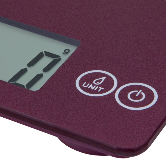 Escali Arti Digital Glass Kitchen Scale Purple Night by Kitchen Niche
