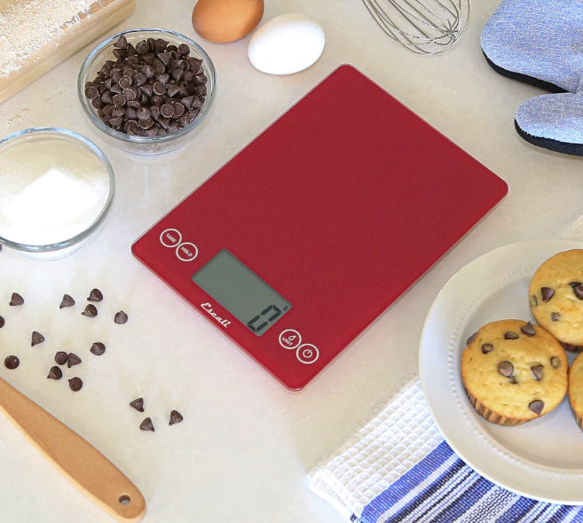 Escali Arti Digital Glass Kitchen Scale Rio Red Rock by Kitchen Niche