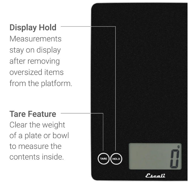 Escali Arti Digital Glass Kitchen Scale Rio Red Rock by Kitchen Niche