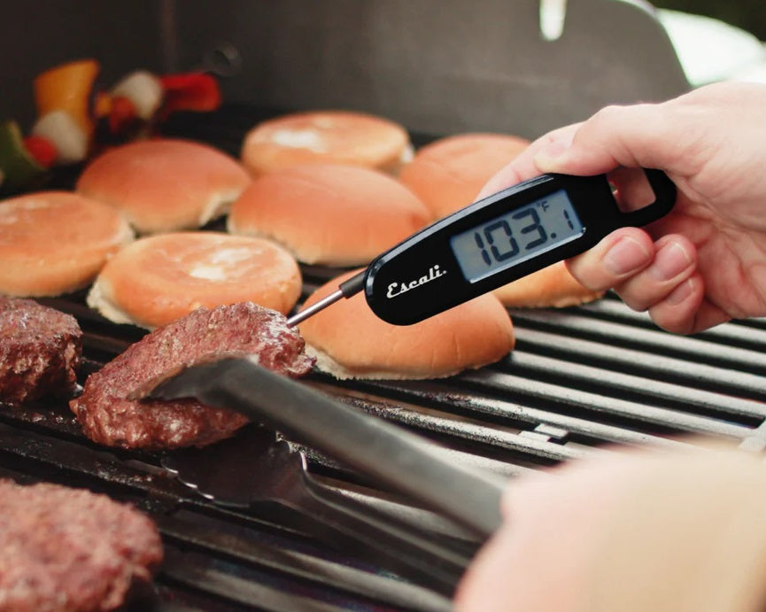 Escali Compact Folding Digital Thermometer Black by Kitchen Niche
