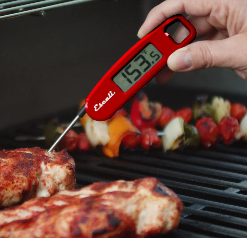 Escali Compact Folding Digital Thermometer Red by Kitchen Niche