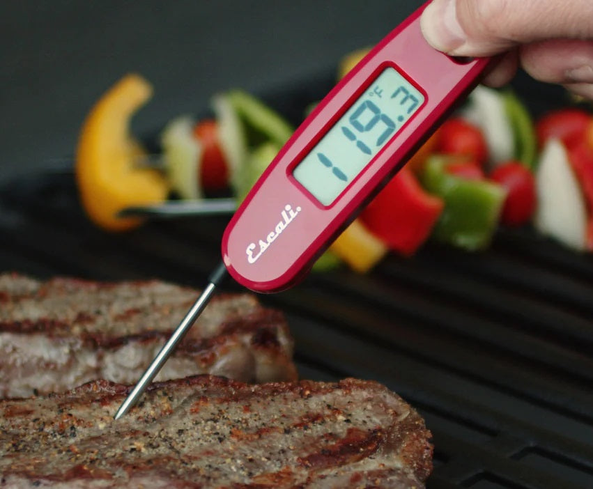 Escali Compact Folding Digital Thermometer Red by Kitchen Niche