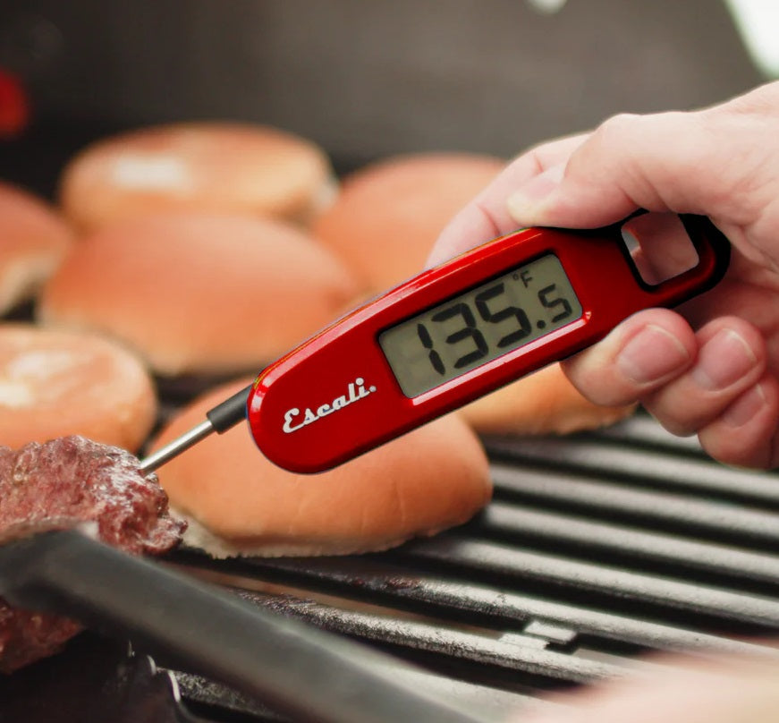 Escali Compact Folding Digital Thermometer Red by Kitchen Niche