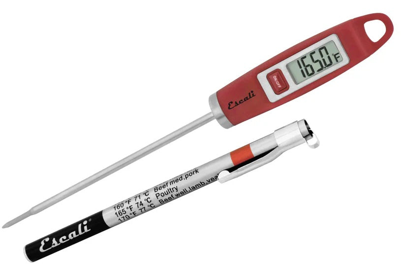 Escali Gourmet Digital Thermometer Red by Kitchen Niche