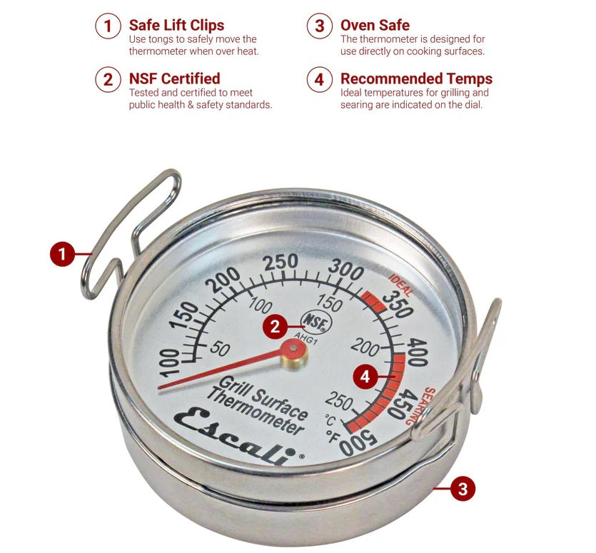 Escali Grill Surface BBQ Thermometer by Kitchen Niche
