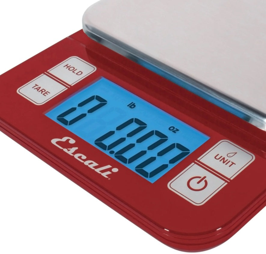Escali Nutro Red Digital Kitchen Scale by Kitchen Niche