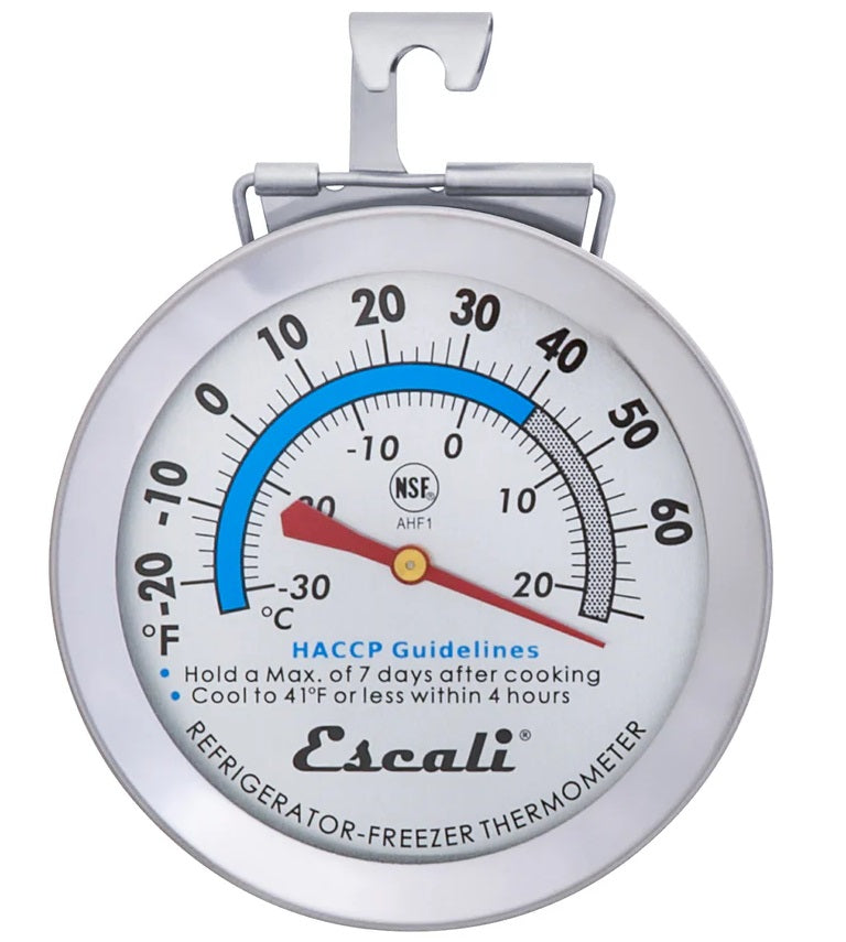 Escali Stainless Steel Refrigerator &amp; Freezer Thermometer by Kitchen Niche