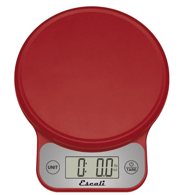 Escali Telero Red Digital Kitchen Scale by Kitchen Niche