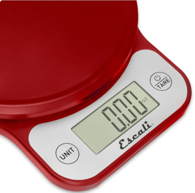 Escali Telero Red Digital Kitchen Scale by Kitchen Niche