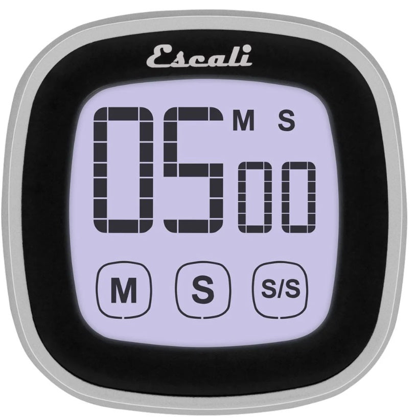 Escali Touch Screen Digital Timer Black by Kitchen Niche