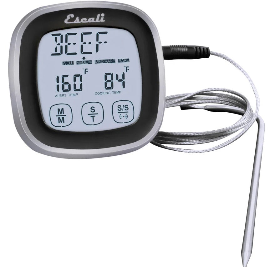 Escali Touch Screen Thermometer & Timer Black by Kitchen Niche
