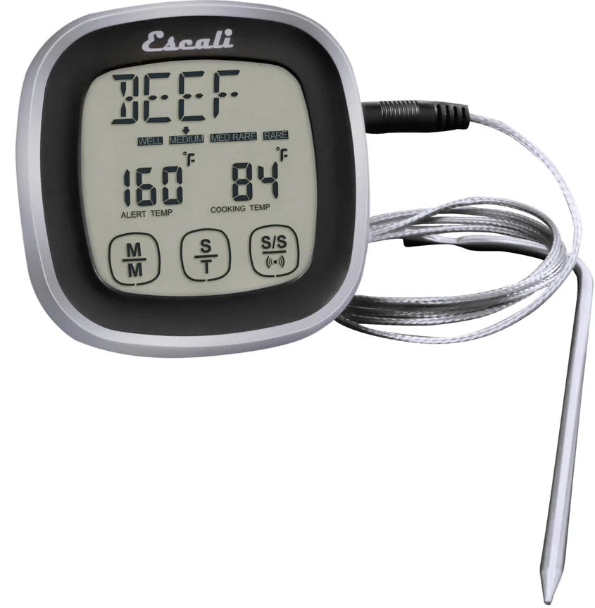 Escali Touch Screen Thermometer & Timer Black by Kitchen Niche