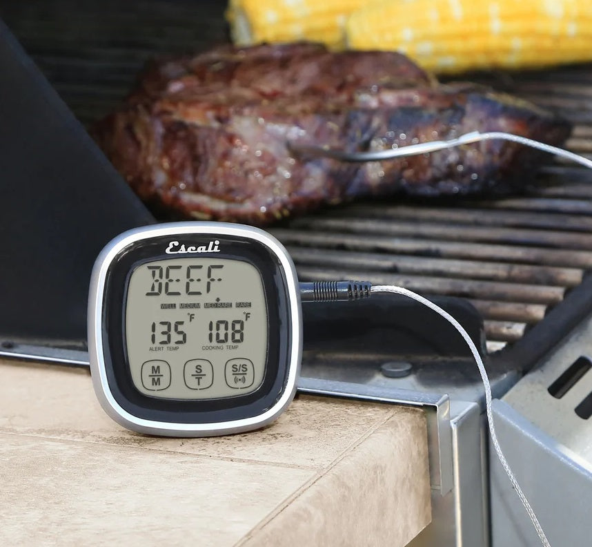 Escali Touch Screen Thermometer & Timer Black by Kitchen Niche