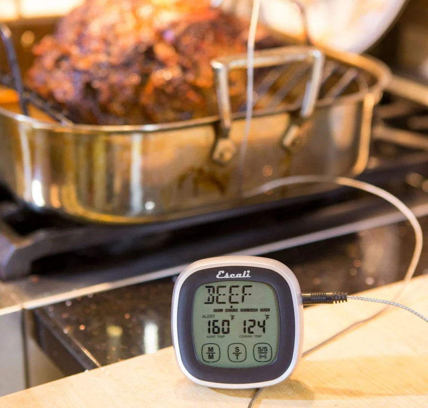 Escali Touch Screen Thermometer & Timer Black by Kitchen Niche