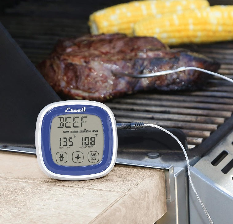 Escali Touch Screen Thermometer & Timer Blue by Kitchen Niche