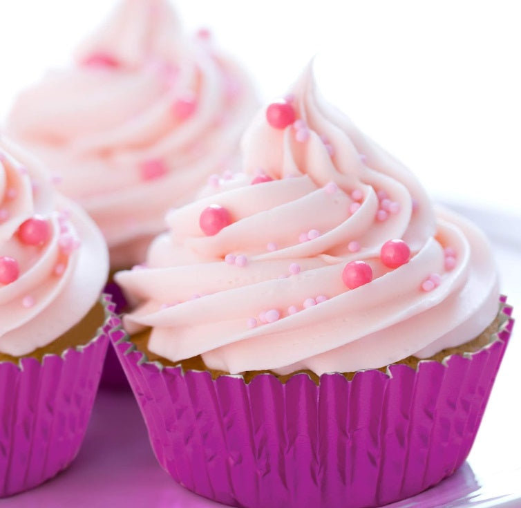 Fox Run Hot Pink Foil Baking Cups Set of 32 by Kitchen Niche