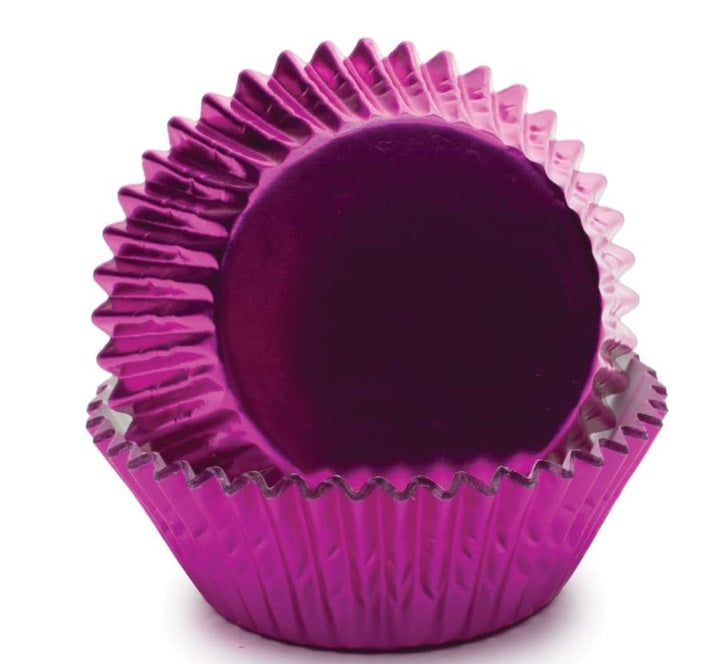 Fox Run Hot Pink Foil Baking Cups Set of 32 by Kitchen Niche