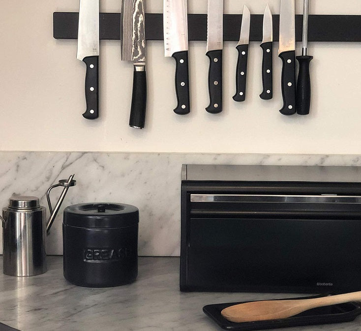 Fox Run Black Porcelain Grease Container by Kitchen Niche