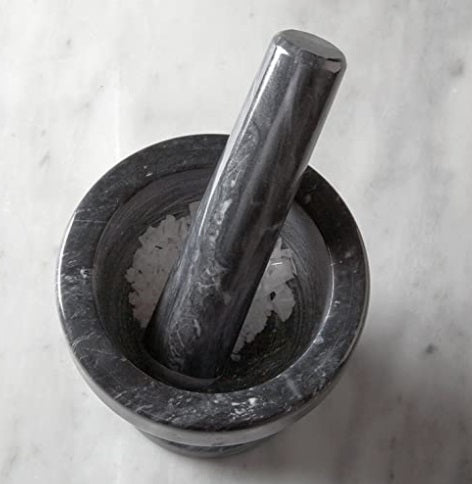Fox Run Black Marble Mortar & Pestle 4-Inch by Kitchen Niche