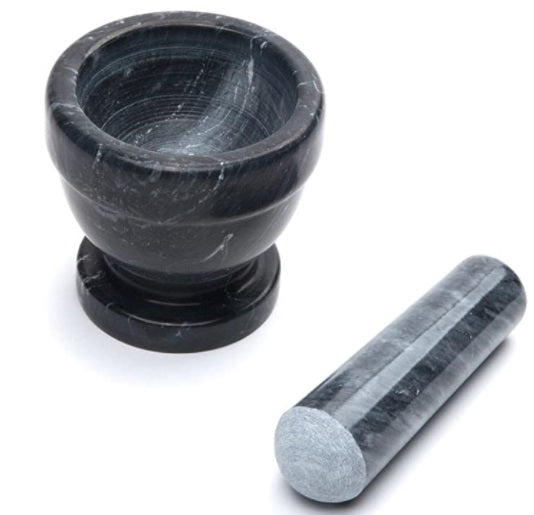 Fox Run Black Marble Mortar & Pestle 3-Inch by Kitchen Niche