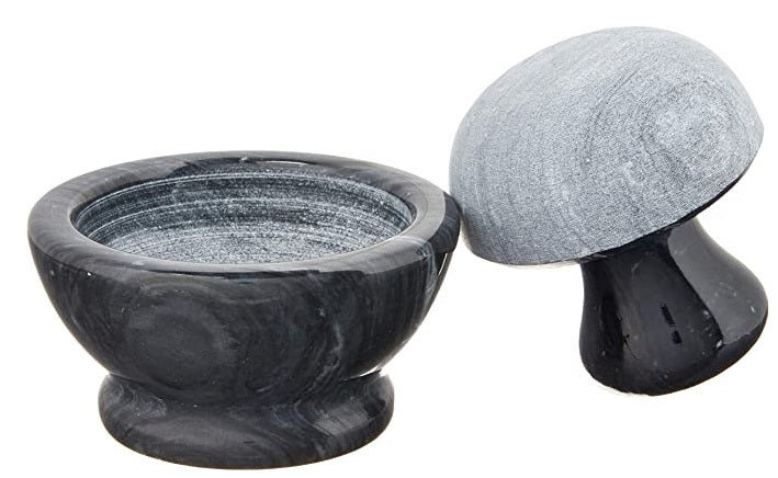 Fox Run Small Black Marble Mortar & Pestle by Kitchen Niche