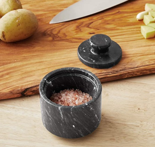 Fox Run Black Marble Salt Cellar by Kitchen Niche