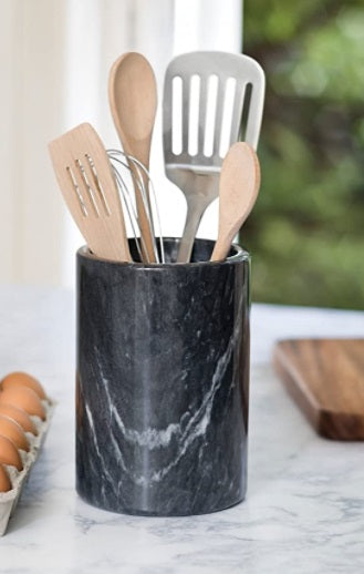 Fox Run Black Marble Utensil Holder by Kitchen Niche