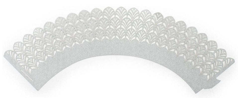 Fox Run Bridal Art Deco Cupcake Wrap Set of 12 by Kitchen Niche