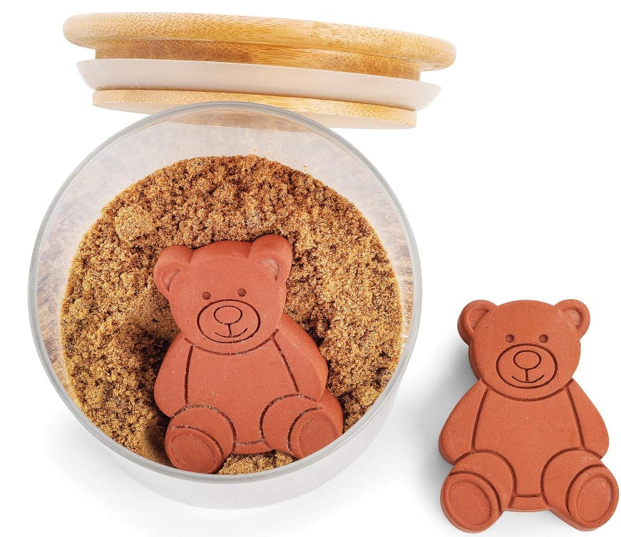 Fox Run Brown Sugar Bear Keeper & Saver Set of 2 by Kitchen Niche