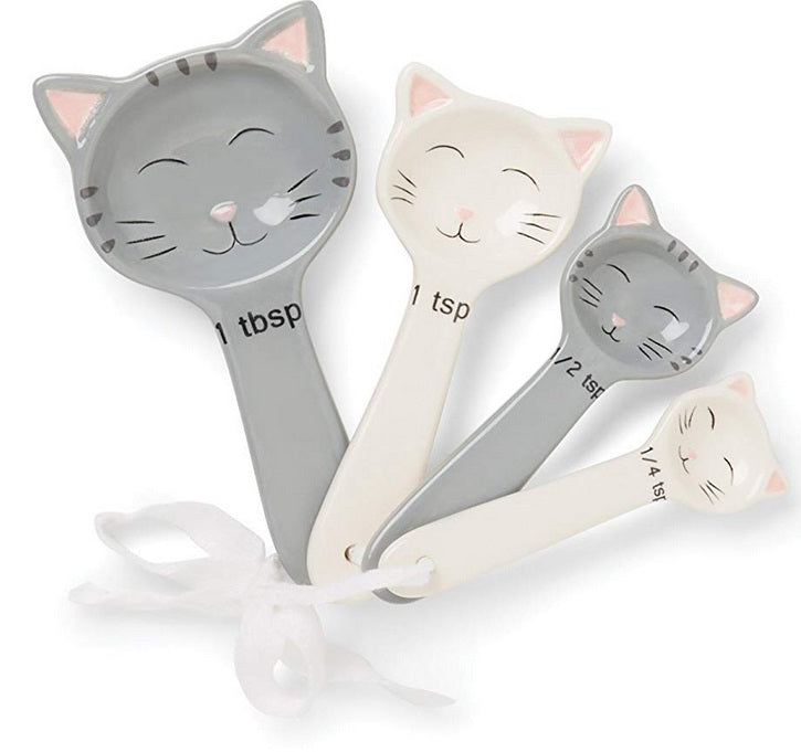 Fox Run Ceramic Cat Measuring Spoon Set by Kitchen Niche