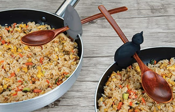 Fox Run Cat &amp; Owl Pot Clip Set of 2 by Kitchen Niche