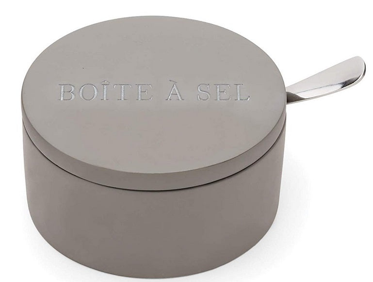 Fox Run Dual Cement Salt Cellar with Spoon by Kitchen Niche