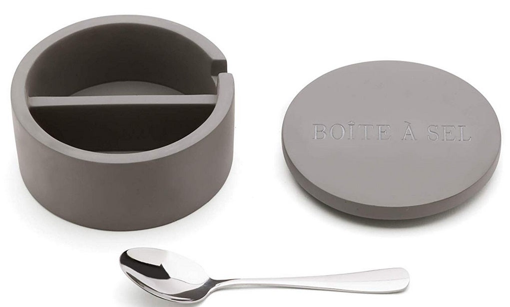 Fox Run Dual Cement Salt Cellar with Spoon by Kitchen Niche