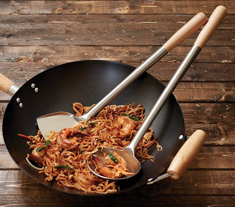 Fox Run Chuan & Hoak Wok & Stir Fry Tool Set by Kitchen Niche