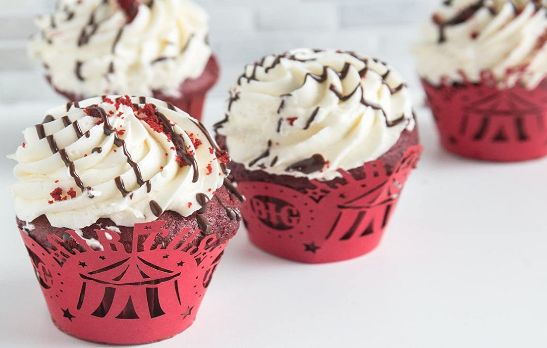 Fox Run Circus Cupcake Wrap Set of 12 by Kitchen Niche