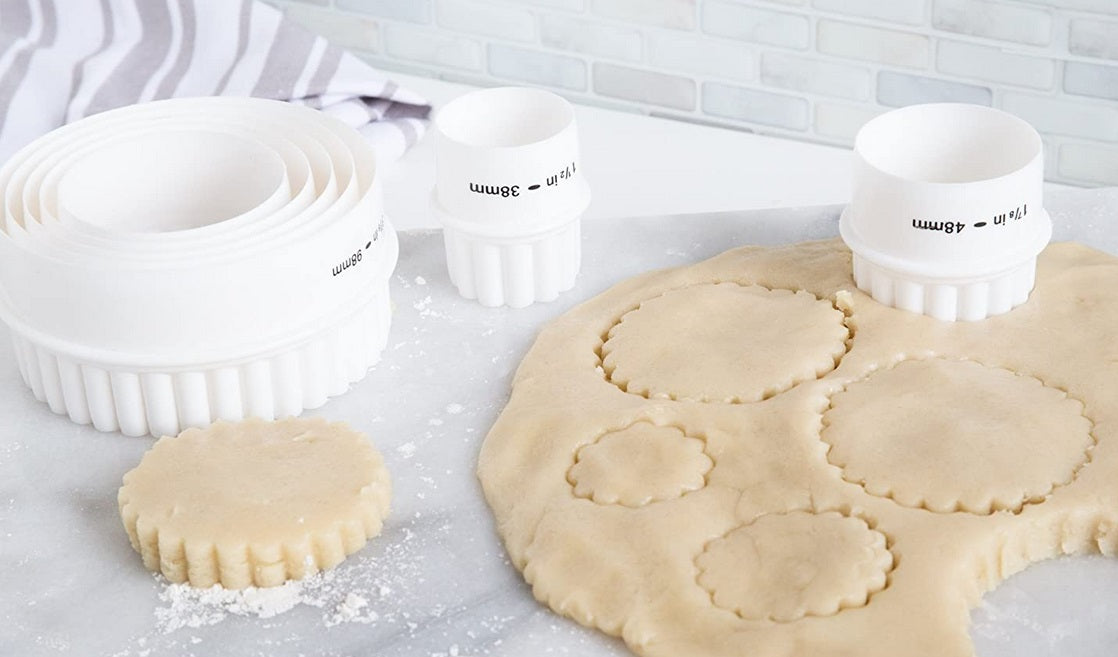 Fox Run Plain &amp; Crinkled Double Sided Cookie Cutter Set by Kitchen Niche