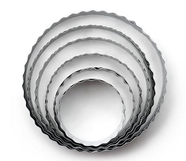 Fox Run Plain & Crinkled Double Sided Cookie Cutter Set by Kitchen Niche