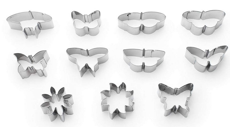 Fox Run Flower & Butterfly Cookie Cutter Set by Kitchen Niche