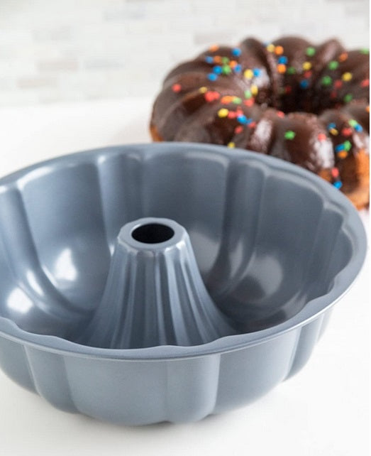 Fox Run Fluted Cake Pan with Center Tube by Kitchen Niche