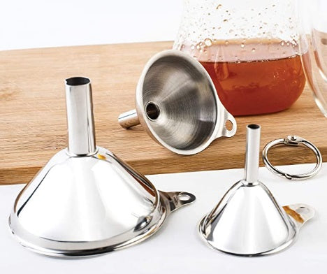 Fox Run Stainless Steel Funnel Set of 3 by Kitchen Niche