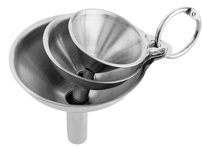 Fox Run Stainless Steel Funnel Set of 3 by Kitchen Niche