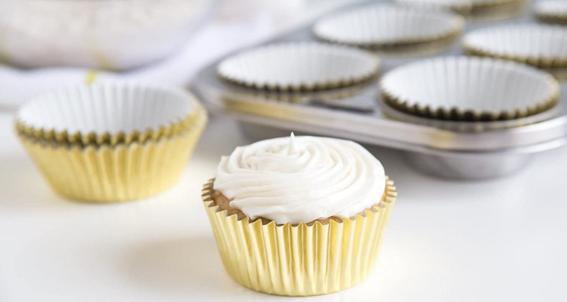 Fox Run Gold Foil Baking Cup Set of 32 by Kitchen Niche