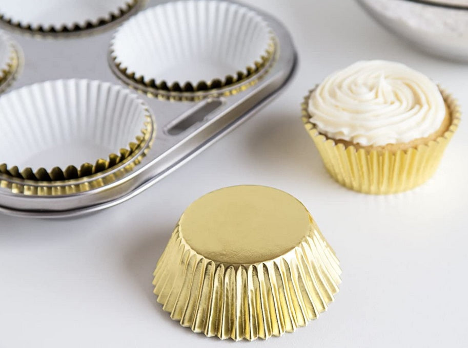 Fox Run Gold Foil Baking Cup Set of 32 by Kitchen Niche