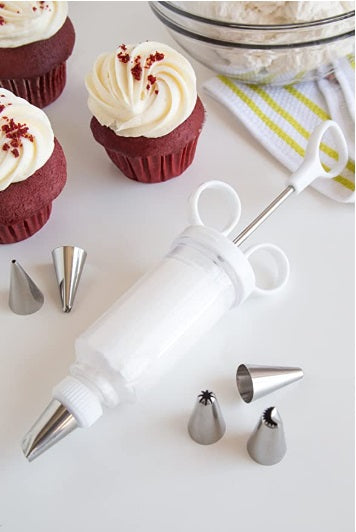 Fox Run 7 Piece Syringe Icing Set by Kitchen Niche