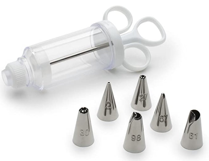 Fox Run 7 Piece Syringe Icing Set by Kitchen Niche
