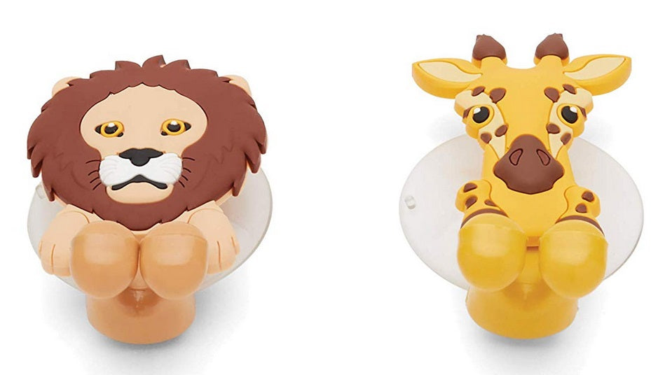Fox Run Lion & Giraffe Toothbrush Holders by Kitchen Niche