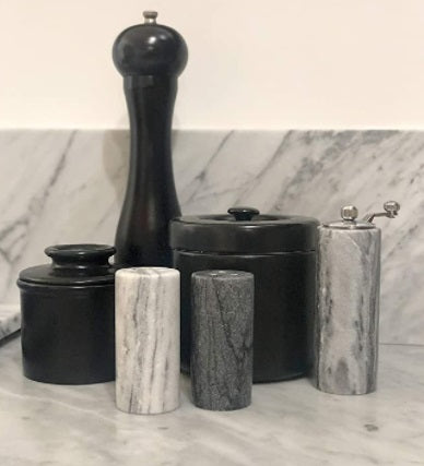 Fox Run Marble Salt & Pepper Shaker Set by Kitchen Niche