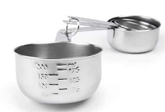 Fox Run Stainless Steel Measuring Cup Set of 4 by Kitchen Niche
